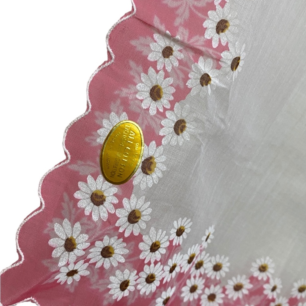 Grandma Core Handkerchieves Butterfly VINTAGE made in Japan embroidered